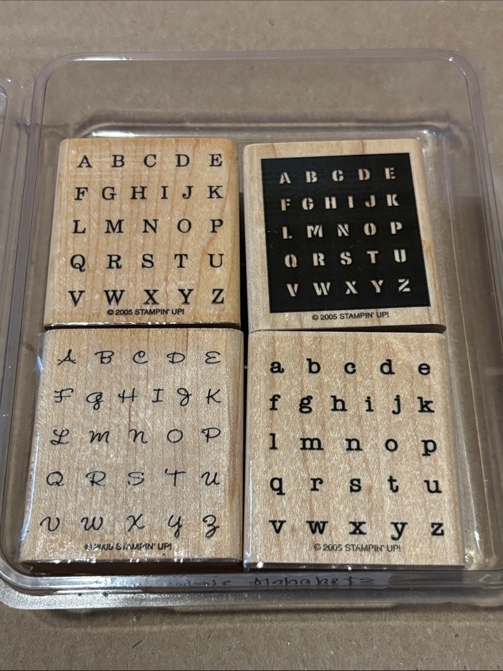 Stampin' Up! Vintage Stamp Set Whole Alphabets